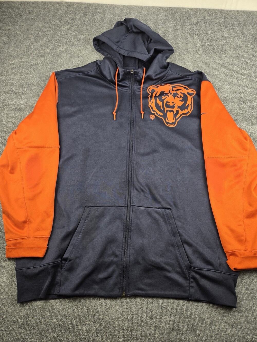 Nike Chicago Bears NFL Full Zip Hoodie Men’s XXL #998